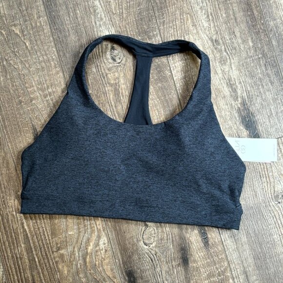 NEW CALIA Lustralux T-Back Bra Darker Ardosia Slate Heather Women's Size XL - Picture 3 of 12